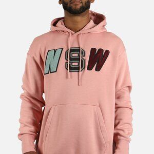 Nike Sportswear NSW Carpet Logo Hoodie Sweatshirt Men's Small Pink 943573-685